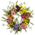 Mixed Flower Artificial Spring Wreath, 22-Inch, Unlit - IMAGE 1