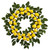 Yellow Lemon Artificial Wreath, 24-Inch, Unlit - IMAGE 1