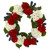 Geranium and Blueberry Artificial Wreath - 21" - Unlit - IMAGE 2