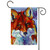 Red and White Foxy Fox Outdoor Rectangular Mini Garden Flag 18" x 12.5" - IMAGE 1