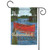 Blue and Red Rustic Lake Life Outdoor Garden Flag 18" x 12.5" - IMAGE 1