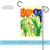 Orange and Blue Tulip Flight Outdoor Garden Flag 18" x 12.5" - IMAGE 5