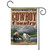 Brown and White Cowboy Country Outdoor Garden Flag 18" x 12.5" - IMAGE 1