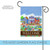 Blue and Red Main Street Americana "Welcome" Outdoor Rectangular Mini Garden Flag 18" x 12.5" - IMAGE 5