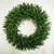 Small Two Tone UV-Resistant Boxwood Artificial Christmas Wreath - 16" - Unlit - IMAGE 2