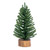 18" Pre-Lit Battery Operated Artificial Upswept Mini Christmas Tree - Clear LED Lights - IMAGE 2