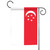 White and Red Singapore Outdoor Garden Flag 18" x 12.5" - IMAGE 1