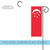White and Red Singapore Outdoor Garden Flag 18" x 12.5" - IMAGE 5