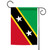 Green Saint Kitts and Nevis Outdoor Garden Flag 18" x 12.5" - IMAGE 1