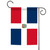 Red and Blue Dominican Republic Outdoor Garden Flag 18" x 12.5" - IMAGE 1