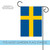 Blue and Yellow Sweden Outdoor Garden Flag 18" x 12.5" - IMAGE 5