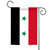 Red and White Syria Outdoor Garden Flag 18" x 12.5" - IMAGE 1