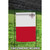 White and Red Malta Outdoor Garden Flag 18" x 12.5" - IMAGE 2