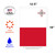 White and Red Malta Outdoor Garden Flag 18" x 12.5" - IMAGE 3