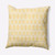 18" x 18" Yellow and White Westminster Geometric Pattered Outdoor Throw Pillow - IMAGE 1