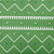 20" x 20" Green and White Mudcloth Square Outdoor Throw Pillow - IMAGE 3
