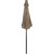 9ft Solar Lighted Outdoor Patio Market Umbrella with Hand Crank and Tilt, Taupe - IMAGE 4
