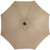 9ft Solar Lighted Outdoor Patio Market Umbrella with Hand Crank and Tilt, Taupe - IMAGE 6