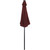 9ft Solar Lighted Outdoor Patio Market Umbrella with Hand Crank and Tilt, Burgundy - IMAGE 4
