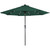 9ft Solar Lighted Outdoor Patio Market Umbrella with Hand Crank and Tilt, Hunter Green - IMAGE 1