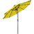 9ft Solar Lighted Outdoor Patio Market Umbrella with Hand Crank and Tilt, Yellow - IMAGE 3