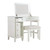 38" White Solid Vanity Set with Mirror and Stool - IMAGE 3