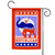 Red and Blue Vote Republican Outdoor Garden Flag 18" x 12.5" - IMAGE 1