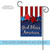 God Bless America Patriotic Stars Outdoor Rectangular Mini Garden Flag 18" x 12.5" - IMAGE 5