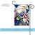 American Eagles Stand In Unity Patriotic Outdoor Rectangular Mini Garden Flag 18" x 12.5" - IMAGE 5