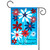 Red and Blue America Flowerworks Outdoor Garden Flag 18" x 12.5" - IMAGE 1