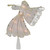 10" Gold Angel Tree Topper, Warm White Lights