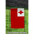 Red and White Tonga Outdoor Garden Flag 18" x 12.5" - IMAGE 2