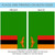 Green and Orange Zambia Outdoor Garden Flag 18" x 12.5" - IMAGE 4