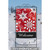 Red and White Snowflake Salutation Christmas Outdoor House Flag 28" x 40" - IMAGE 2