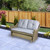 46" Taupe Gray Resin Wicker Deep Seated Double Glider with Gray Cushions - IMAGE 2