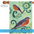 Green and Blue Birds Outdoor House Flag 28" x 40" - IMAGE 5