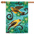 Brown Goldfinches Rectangular Outdoor Large House Flag 28" x 40" - IMAGE 1