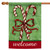 Green and Red Candy Cane Christmas Outdoor House Flag 28" x 40" - IMAGE 1