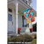 Layered Paper Mache-Style Hearts "Love" Valentine's Day Outdoor Flag - 40" x 28" - IMAGE 2