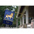 Blue and Gold Leo Zodiac Outdoor House Flag 40" x 28" - IMAGE 2