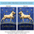 Blue and Gold Capricorn Zodiac Outdoor House Flag 40" x 28" - IMAGE 4