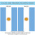 Blue and White Argentina Outdoor House Flag 40" x 28" - IMAGE 4