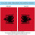 Red and Black Albania Outdoor House Flag 40" x 28" - IMAGE 4