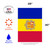 Yellow and Red Andorra Outdoor House Flag 40" x 28" - IMAGE 3