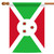 Green and Red Burundi Outdoor House Flag 40" x 28" - IMAGE 1