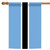 Blue and Black Botswana Outdoor House Flag 40" x 28" - IMAGE 1