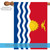 Blue and White Kiribati Outdoor House Flag 40" x 28" - IMAGE 5