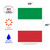 Green and red Italy Outdoor House Flag 40" x 28" - IMAGE 3