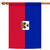 Blue and Red Haiti Outdoor House Flag 40" x 28" - IMAGE 1