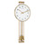 23" Gold and White Pendulum Wall Clock - IMAGE 1